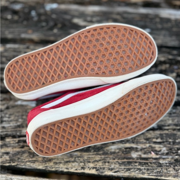 2020 Vans Old Skool 'Pig Suede - Red Chili Pepper' Unisex Lace Up Sneakers M5 - Picture 8 of 13